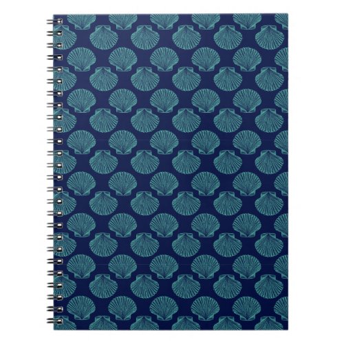 Ocean Blue Seashells Notebook
