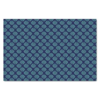 Ocean Blue Seashells Tissue Paper by CandiCreations at Zazzle