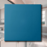 Ocean Blue Solid Color | Classic | Elegant Ceramic Tile<br><div class="desc">Ocean Blue Solid Color | Classic | Elegant | Trendy | Stylish | Gift</div>