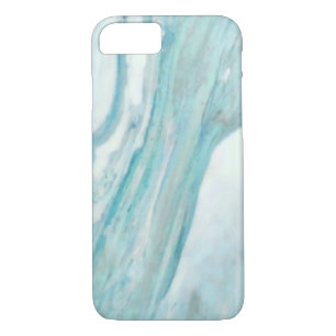 Ocean Blue Surf Abstract Marble Pattern iPhone 8/7 Case