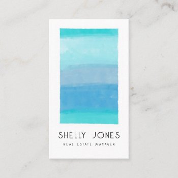 Ocean Blue Themed Business Card by Kjpargeter at Zazzle