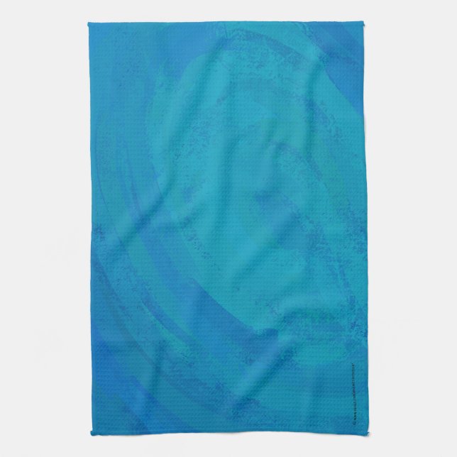 Ocean Blue Towel (Vertical)