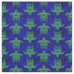 Ocean Blue Tribal Green Sea Turtles Fabric