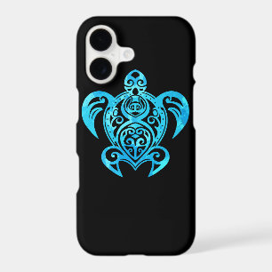 Ocean Blue Tribal Hawaiian Sea Turtle iPhone 17 Case