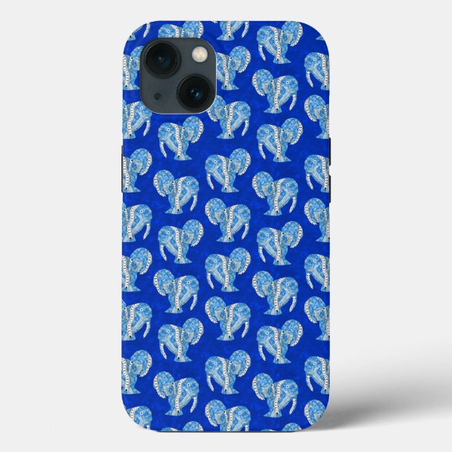 Ocean Blue Tribal Tattoo Manatees Case-Mate iPhone Case (Back)