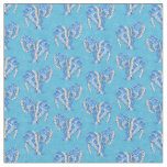 Ocean Blue Tribal Tattoo Manatees Fabric