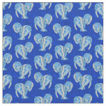 Ocean Blue Tribal Tattoo Manatees Fabric