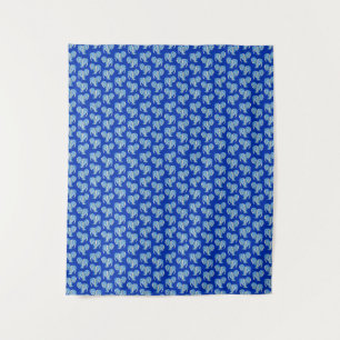 Ocean Blue Tribal Tattoo Manatees Tapestry