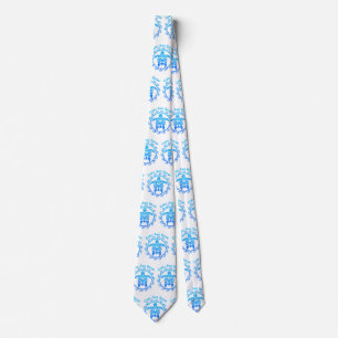 Ocean Blue Tribal Turtle Cabo San Lucas Neck Tie