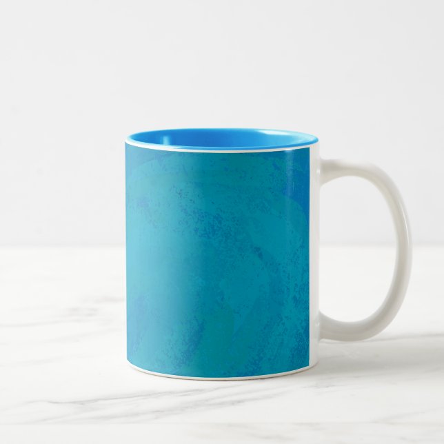 Ocean Blue Two-Tone Coffee Mug (Right)
