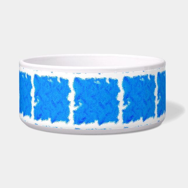 Ocean Blue Watercolor Bowl (Left)