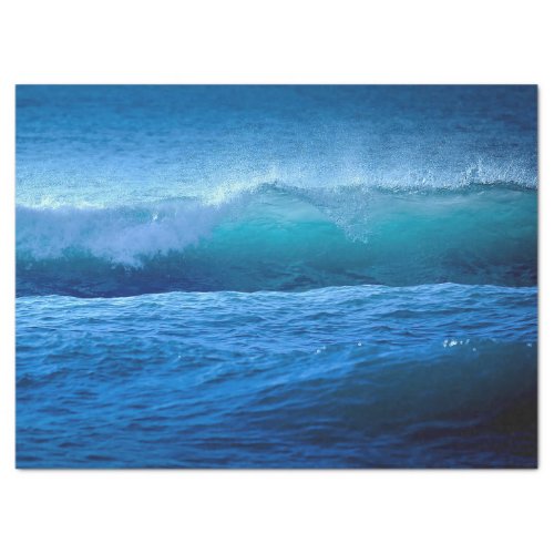 Ocean Blue Wave 4 20x30  Decoupage Tissue Paper