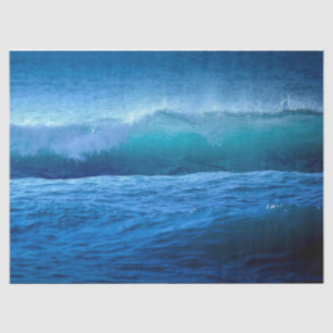 Ocean Blue Wave 4 20x30 Decoupage Tissue Paper