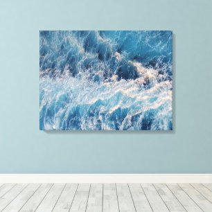 Ocean Blue Waves Canvas Print