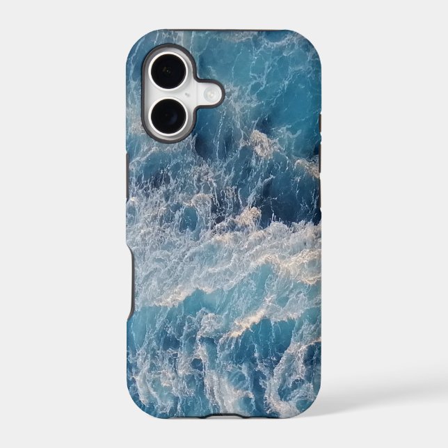 Ocean Blue Waves Case-Mate iPhone Case (Back)