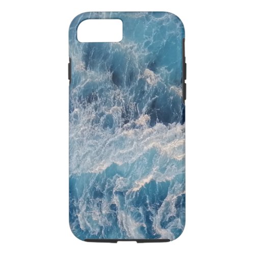 Ocean Blue Waves iPhone 87 Case