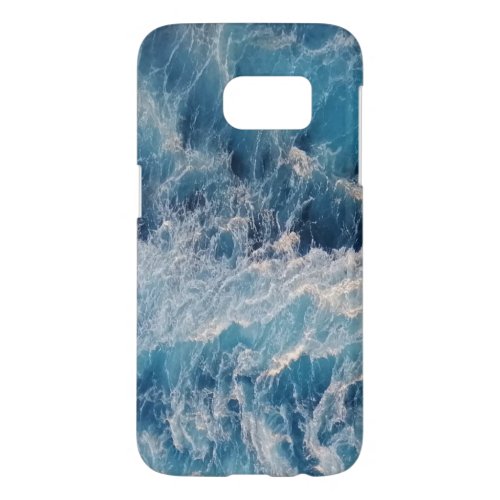 Ocean Blue Waves Samsung Galaxy S7 Case