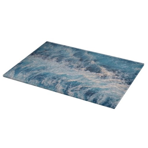 Ocean Blue Waves Cutting Board
