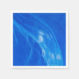 Ocean Blue Waves Summer Time Napkins