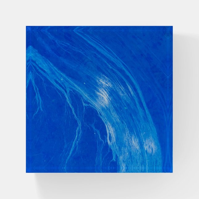 Ocean Blue Waves Summer Time Paperweight (Front)