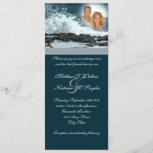 Ocean Blue Wedding Invitation
