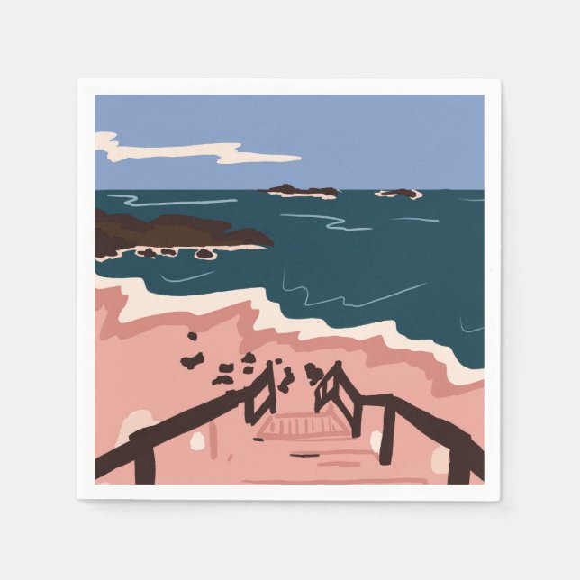 Ocean Blues Napkins (Front)