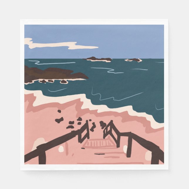Ocean Blues Napkins (Front)