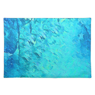 Ocean Blues Pattern Modern Colorful Cloth Placemat