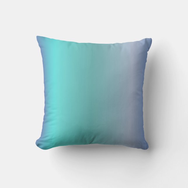 Ocean Blues Throw Pillow (Front)
