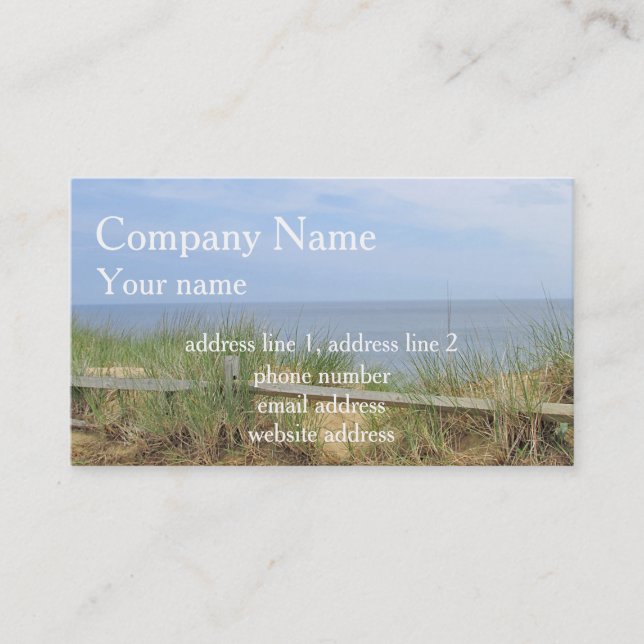 Ocean bluff business card (Front)