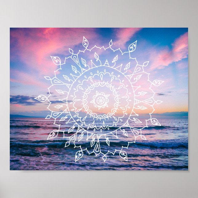 Ocean Boho Mandala | Poster (Front)