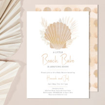 Ocean boho Sea Shell Gender Neutral Baby Shower