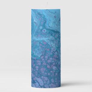 Ocean Breeze 3 Soft Blue Purple Abstract Candle