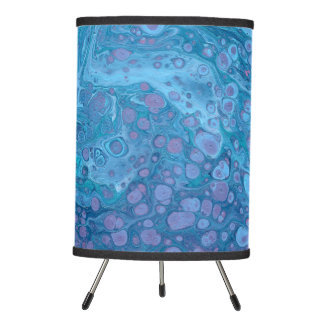 Ocean Breeze 3 Soft Blue Purple Abstract Lamp
