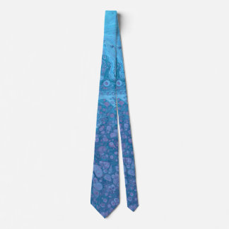 Ocean Breeze 3 Soft Blue Purple Abstract Neck Tie