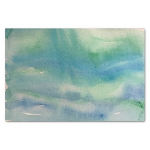 Ocean Breeze Abstract Watercolor on Craft Paper
