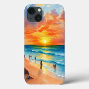 Ocean Breeze and Fiery Skies iPhone 13 Case