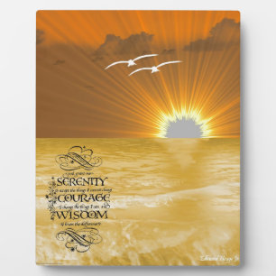Ocean Breeze and Serentity Prayer Plaque