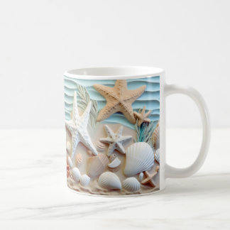 Ocean Breeze Seashell Mug
