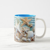 Ocean Breeze Seashell Mug