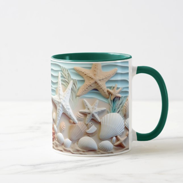 Ocean Breeze Seashell Mug (Right)