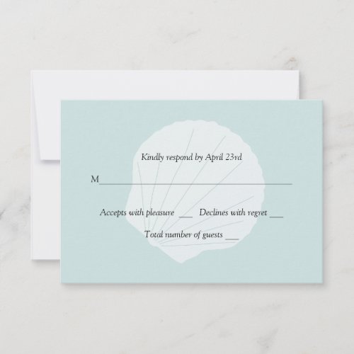 Ocean Breeze Shell Blue RSVP