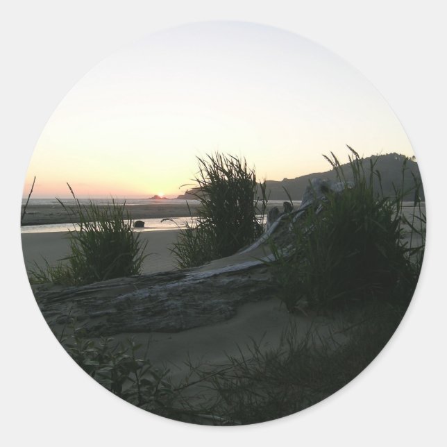 Ocean Breezes Classic Round Sticker (Front)
