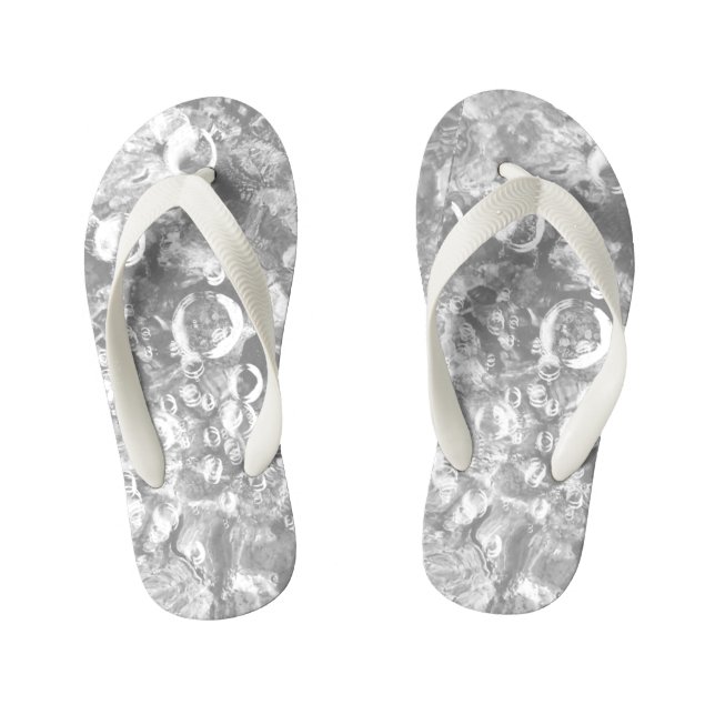 Ocean Bubbles & Curents Kids, Adults of Flip Flops (Footbed)