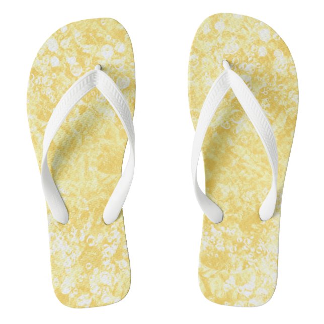 Ocean Bubbles & Currents Adult Flip Flops (Footbed)