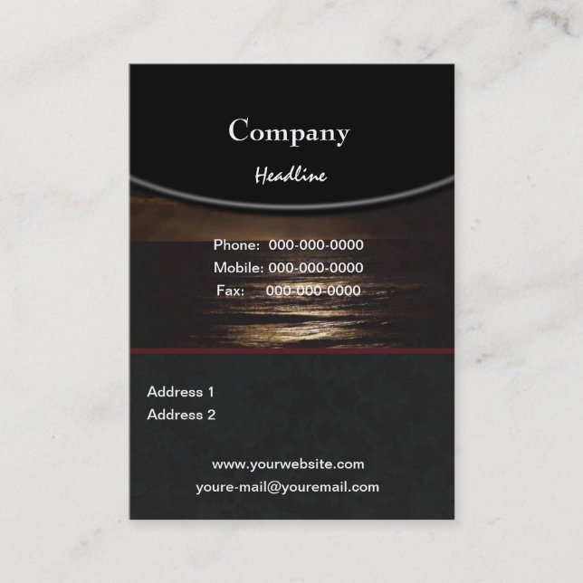 Ocean Business Card (Front)