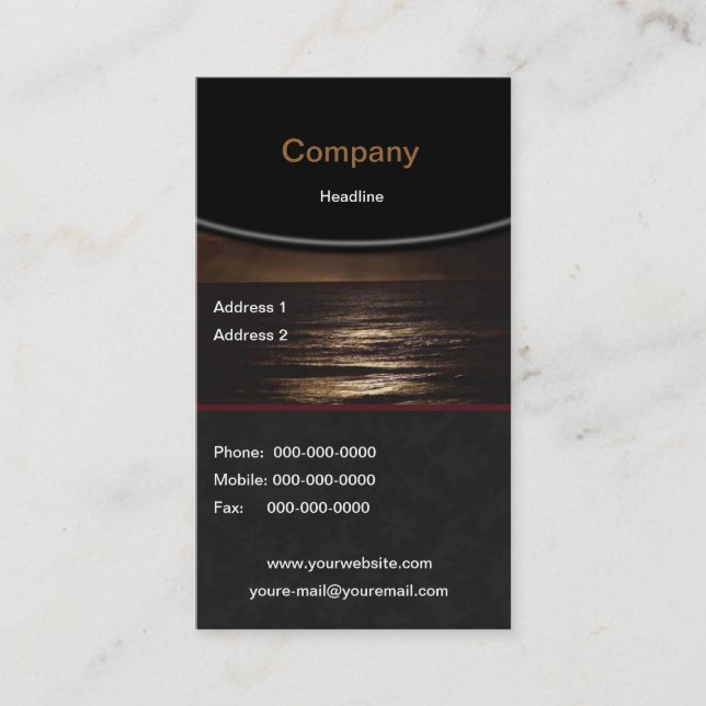 Ocean Business Card (Front)