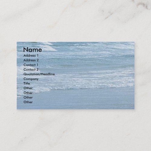 Ocean Business Profile Card