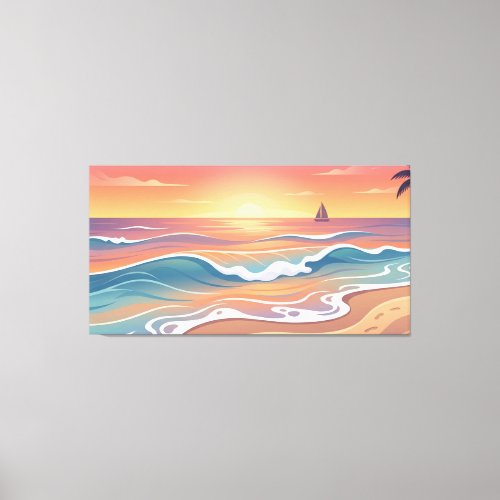 Ocean Calm Flow Canvas Print