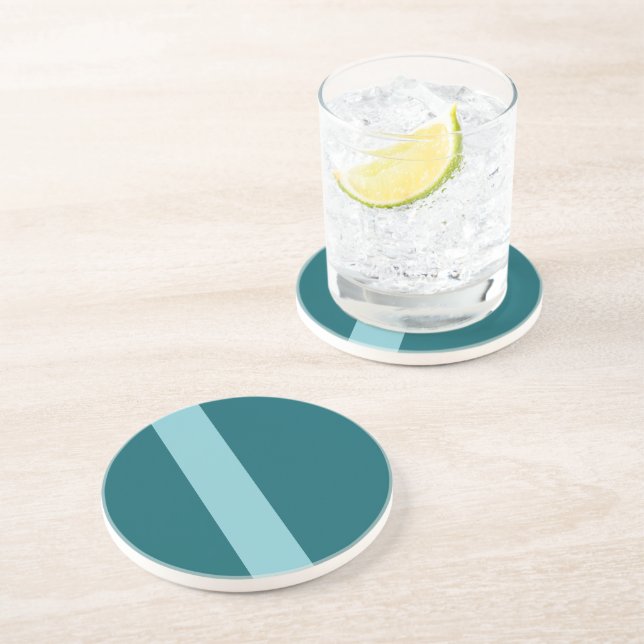  Ocean Calm  Sandstone Drink Coaster (Side)